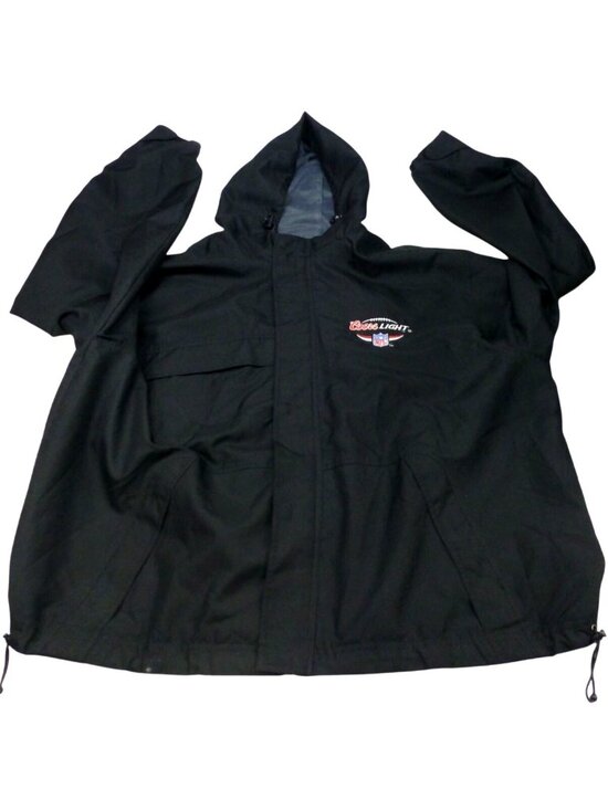 NFL Other - NFL Coors Light Black Hooded Jacket XXL Mens Polyester Blend